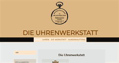 Desktop Screenshot of dieuhrenwerkstatt.de